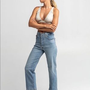 Levi's Worn To Ride Ribcage Straight Jeans W 27 Worn twice!